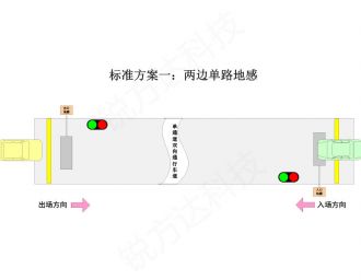 单通道红绿灯引导系统